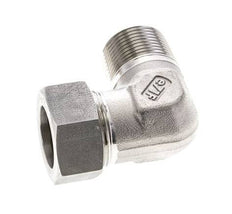 1'' NPT Male x 28L Stainless steel 90 deg Elbow Cutting ring 160 Bar DIN 2353