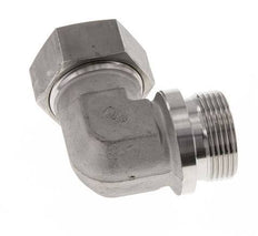 G 1 1/4'' Male x 35L Raccord coudé 90° en acier inoxydable 160 Bar DIN 2353