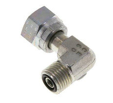 UNF 9/16''-18 x UNF 9/16''-18 M/F Acier zingué Raccord coudé 90 degrés ORFS 630 Bar - Hydraulique
