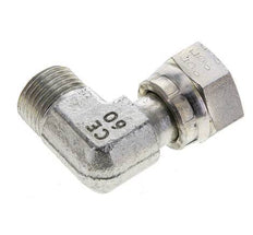 Raccord coudé 90° en acier zingué UN 11/16''-16 x UN 11/16''-16 M/F ORFS 630 Bar - Hydraulique