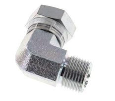 Raccord coudé 90° en acier zingué G 1/2'' M/F 300 Bar - Hydraulique