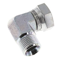 Raccord coudé 90° en acier zingué G 1/2'' M/F 300 Bar - Hydraulique
