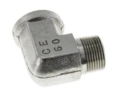 Raccord coudé 90° 3/4'' NPT x 3/4'' NPT M/F en acier zingué 170 Bar - Hydraulique