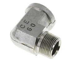 Raccord coudé 90° 3/4'' NPT x 3/4'' NPT M/F en acier zingué 170 Bar - Hydraulique