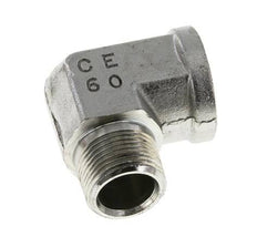 Raccord coudé 90° 3/4'' NPT x 3/4'' NPT M/F en acier zingué 170 Bar - Hydraulique