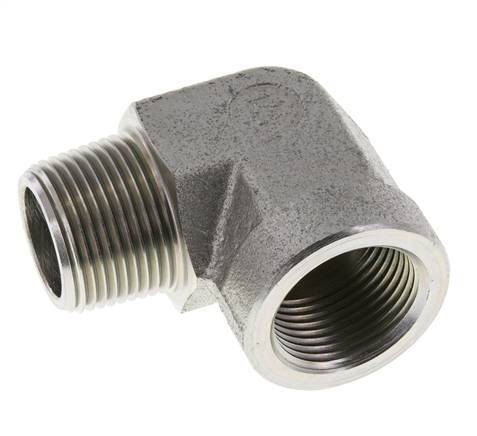Raccord coudé 90° en acier zingué 1'' NPT x 1'' NPT M/F 140 Bar - Hydraulique
