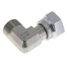 Raccord coudé 90° UN 1-3/16''-12 x UN 1-3/16''-12 M/F en acier zingué ORFS 400 Bar - Hydraulique