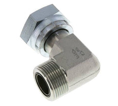 Raccord coudé 90° en acier zingué UN 1-7/16''-12 x UN 1-7/16''-12 M/F ORFS 400 Bar - Hydraulique