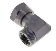 UN 1-11/16''-12 x UN 1-11/16''-12 M/F Raccord coudé 90° en acier zingué ORFS 250 Bar - Hydraulique