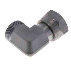 UN 1-11/16''-12 x UN 1-11/16''-12 M/F Raccord coudé 90° en acier zingué ORFS 250 Bar - Hydraulique