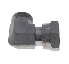 UN 1-11/16''-12 x UN 1-11/16''-12 M/F Raccord coudé 90° en acier zingué ORFS 250 Bar - Hydraulique
