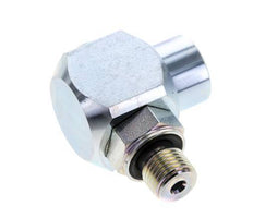 G 1/4'' M/F Acier zingué Coude 90 deg Joint Tournant Haute Pression 400 Bar - Hydraulique