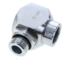 G 1'' M/F Acier zingué Coude 90 deg Joint Tournant Haute Pression 250 Bar - Hydraulique