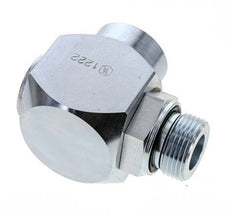 G 1'' M/F Acier zingué Coude 90 deg Joint Tournant Haute Pression 250 Bar - Hydraulique