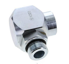 G 1'' M/F Acier zingué Coude 90 deg Joint Tournant Haute Pression 250 Bar - Hydraulique