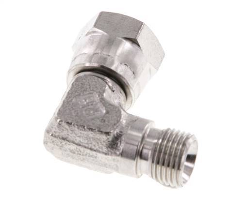 G 1/8'' M/F Stainless steel 90 deg Elbow Fitting 475 Bar - Hydraulic