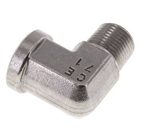 3/4'' NPT x 3/4'' NPT M/F Stainless steel 90 deg Elbow Fitting 170 Bar - Hydraulic