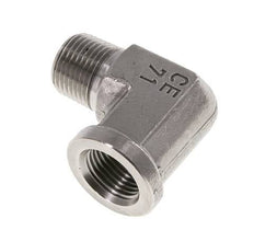 Raccord coudé 90° en acier inoxydable 3/8'' NPT x 3/8'' NPT M/F 210 Bar - Hydraulique