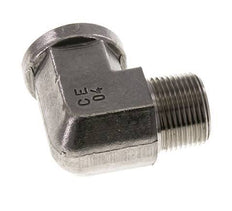 Raccord coudé à 90 degrés en acier inoxydable 1'' NPT x 1'' NPT M/F 140 Bar - Hydraulique