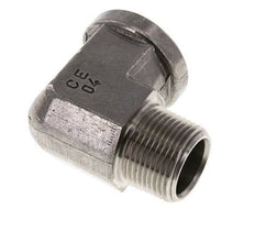 Raccord coudé à 90 degrés en acier inoxydable 1'' NPT x 1'' NPT M/F 140 Bar - Hydraulique