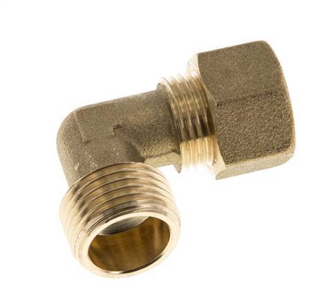 R 1/2'' Male x 12mm Laiton Coude 90 deg Compression Fitting 75 Bar DIN EN 1254-2