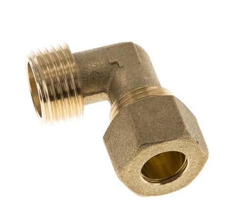R 1/2'' Male x 12mm Laiton Coude 90 deg Compression Fitting 75 Bar DIN EN 1254-2