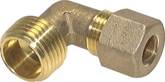 R 1/8'' Male x 8mm Brass 90 deg Elbow Compression Fitting 135 Bar DIN EN 1254-2 [2 Pieces]
