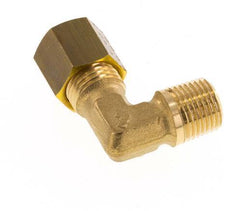 R 1/8'' Male x 5mm Brass 90 deg Compression Fitting 150 Bar DIN EN 1254-2