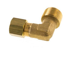 R 3/8'' Male x 8mm Brass 90 deg Elbow Compression Fitting 135 Bar DIN EN 1254-2
