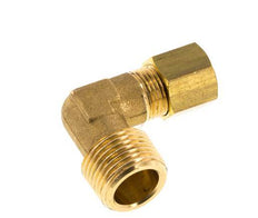 R 3/8'' Male x 8mm Brass 90 deg Compression Fitting 135 Bar DIN EN 1254-2
