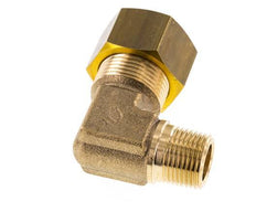 R 3/8'' Male x 16mm Brass 90 deg Elbow Compression Fitting 76 Bar DIN EN 1254-2