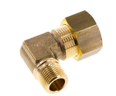 R 3/8'' Male x 16mm Brass 90 deg Compression Fitting 76 Bar DIN EN 1254-2