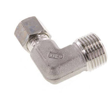 R 1/2'' mâle x 8L Raccord à compression coudé à 90 degrés en acier inoxydable 315 Bar DIN 2353