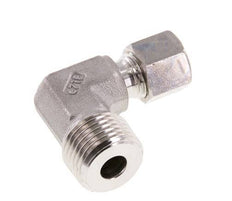 R 1/2'' mâle x 8L Raccord à compression coudé à 90 degrés en acier inoxydable 315 Bar DIN 2353