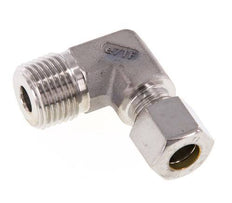 R 1/2'' mâle x 10L Raccord à compression coudé à 90 degrés en acier inoxydable 315 Bar DIN 2353