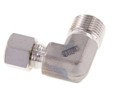 R 1/2'' mâle x 10L Raccord à compression coudé à 90 degrés en acier inoxydable 315 Bar DIN 2353