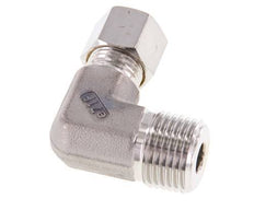 R 1/2'' mâle x 10L Raccord à compression coudé à 90 degrés en acier inoxydable 315 Bar DIN 2353