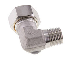 R 1/2'' mâle x 18L Raccord à compression coudé à 90 degrés en acier inoxydable 315 Bar DIN 2353