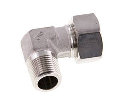R 1/2'' mâle x 18L Raccord à compression coudé à 90 degrés en acier inoxydable 315 Bar DIN 2353