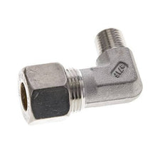 1/4'' NPT Male x 12S Stainless steel 90 deg Elbow Compression Fitting 630 Bar DIN 2353