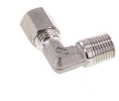 R Raccord de compression coudé à 90 degrés en acier inoxydable 1/4'' mâle x 6L 315 Bar DIN 2353