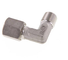 R 1/4'' mâle x 6S Raccord à compression coudé à 90 degrés en acier inoxydable 630 Bar DIN 2353