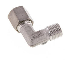 R 1/4'' mâle x 6S Raccord à compression coudé à 90 degrés en acier inoxydable 630 Bar DIN 2353