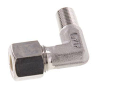 R Raccord à compression coudé à 90 degrés en acier inoxydable 1/4'' mâle x 8L 315 Bar DIN 2353
