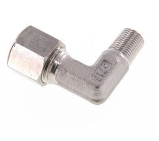 R Raccord à compression coudé à 90 degrés en acier inoxydable 1/4'' mâle x 8L 315 Bar DIN 2353