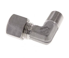 R Raccord à compression coudé 90° en acier inoxydable 1/4'' mâle x 10L 315 Bar DIN 2353