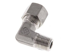 R Raccord à compression coudé 90° en acier inoxydable 1/4'' mâle x 10L 315 Bar DIN 2353