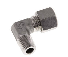 R Raccord à compression coudé 90° en acier inoxydable 1/4'' mâle x 10L 315 Bar DIN 2353