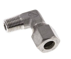 R Raccord à compression coudé 90° en acier inoxydable 1/4'' mâle x 10L 315 Bar DIN 2353