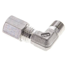 1/8'' NPT Male x 6L Stainless steel 90 deg Elbow Compression Fitting 315 Bar DIN 2353